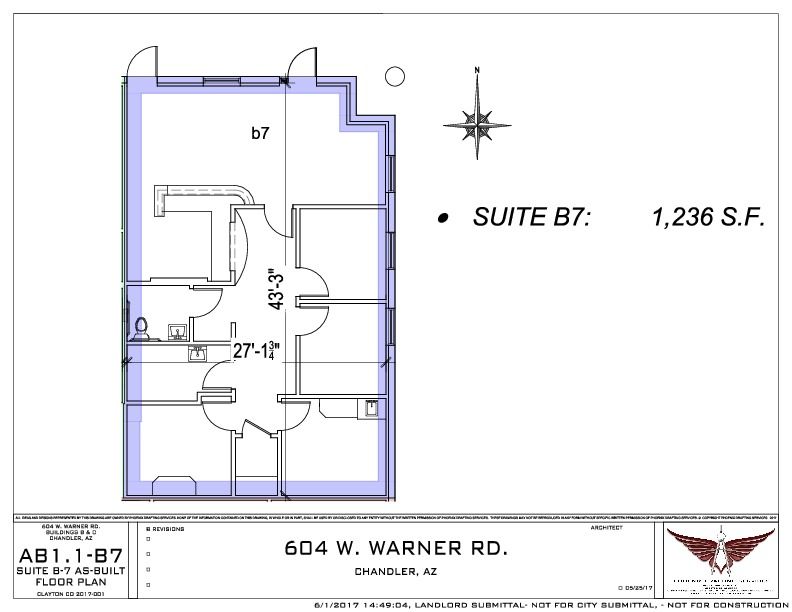 East Valley Medical Office Condo | For Lease: 604 W Warner Rd Bldg B, Chandler, AZ 85225